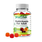 Bote de gomitas multivitaminas halal Greenfield Nutritions con colores vibrantes.