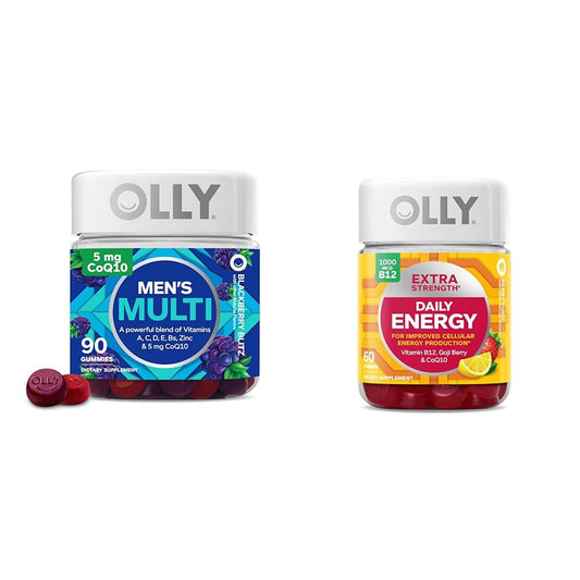 gomitas multivitaminas para hombres olly en botella estilo moderno