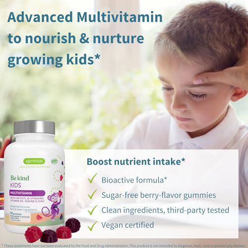 Gomitas de multivitaminas para niños sabor frutos rojos