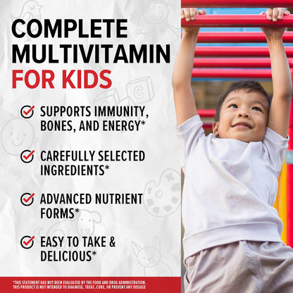 Gomitas multivitamínicas de cerca sabor fresa sandía para niños