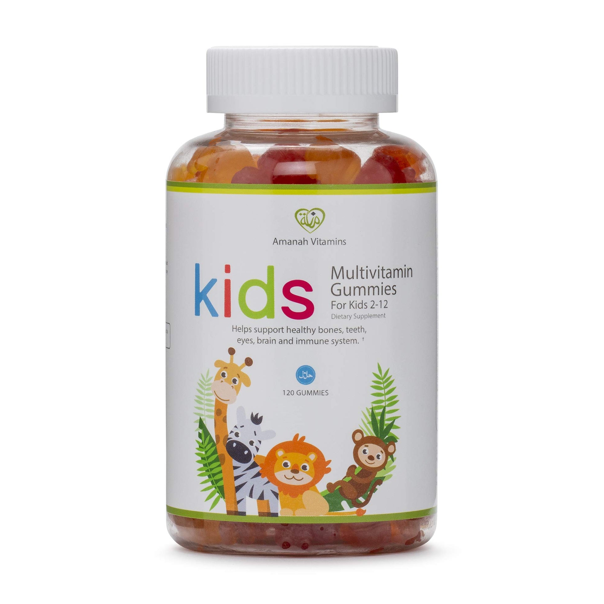 Gomitas multivitamínicas para niños Amanah paquete frontal
