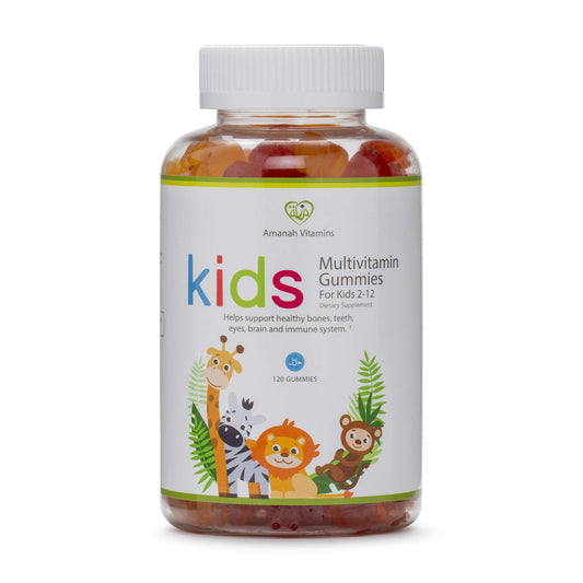 Gomitas multivitamínicas para niños Amanah paquete frontal