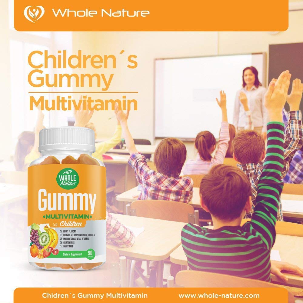 gomitas multivitaminas niños en la escuela