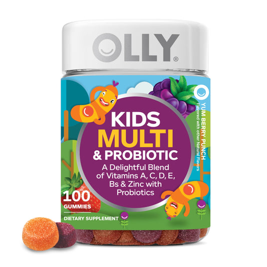 Gomitas multivitamínicas OLLY para niños sabor baya