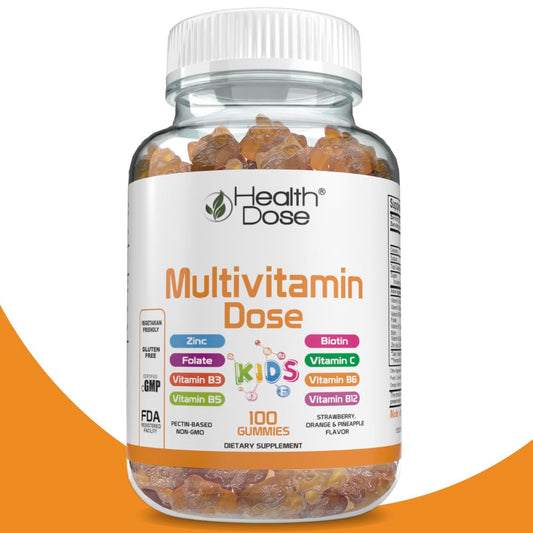 Gomitas multivitaminas con vitaminas A, B, C para niños