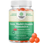 Frasco de gomitas multivitamínicas para adolescentes