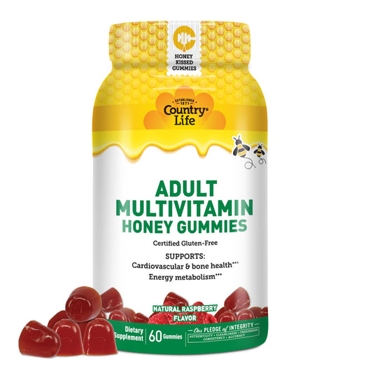 Gomitas multivitamínicas para adultos con miel sin gluten