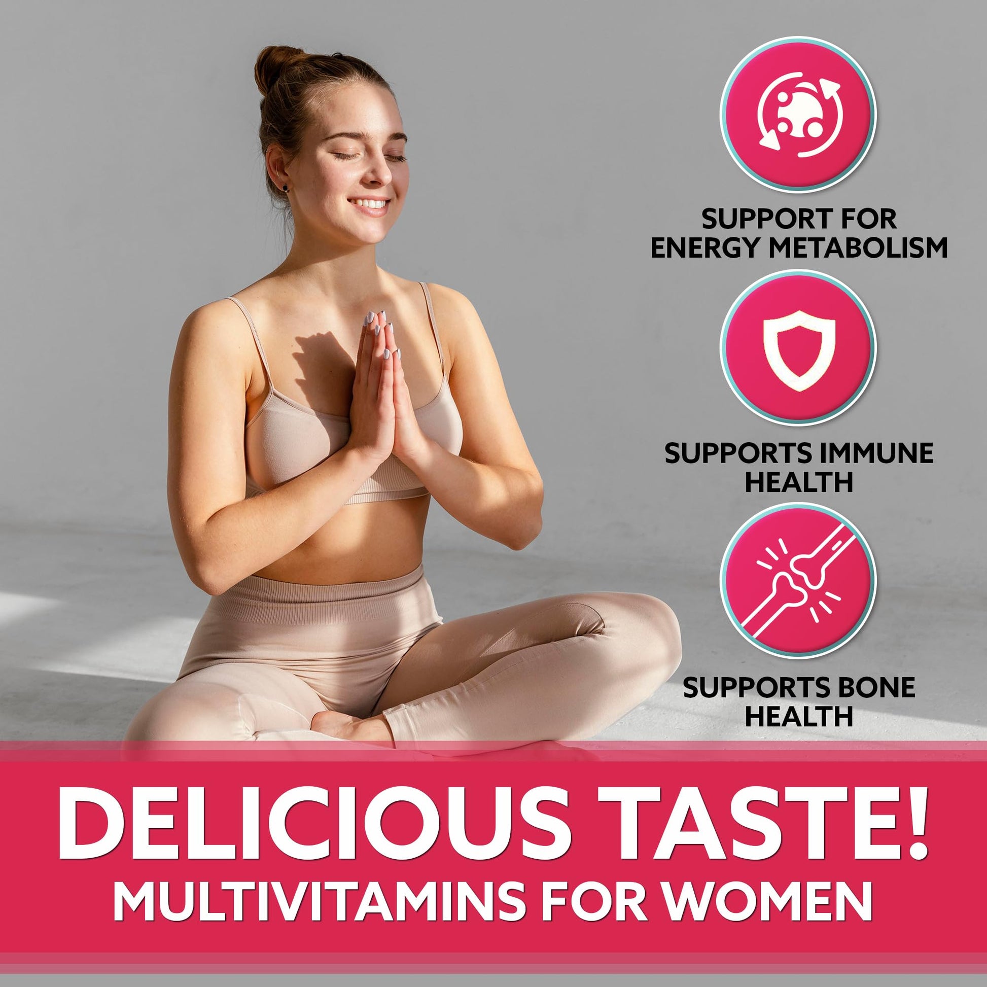 Gomitas multivitamínicas Droppels para apoyo metabolismo y huesos