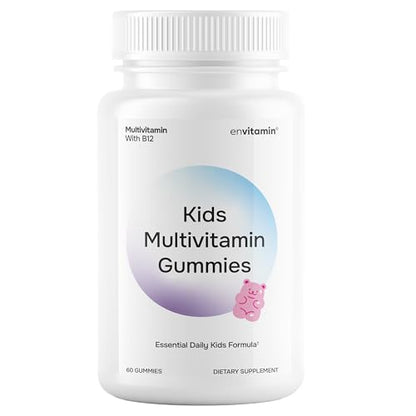 Botella de gomitas multivitamínicas de envitamin para niños
