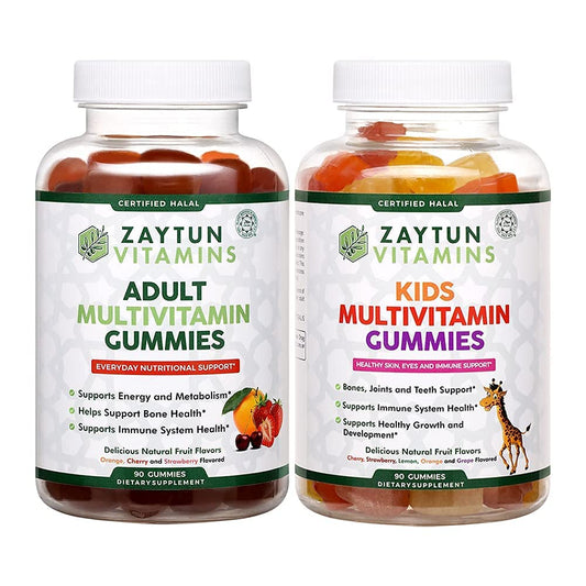 gomitas multivitamínicas halal para niños y adultos