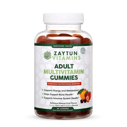 Gomitas multivitamínicas halal Zaytun en envase