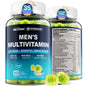 Botellas de gomitas multivitamínicas para hombres con vitaminas esenciales, 60 unidades.