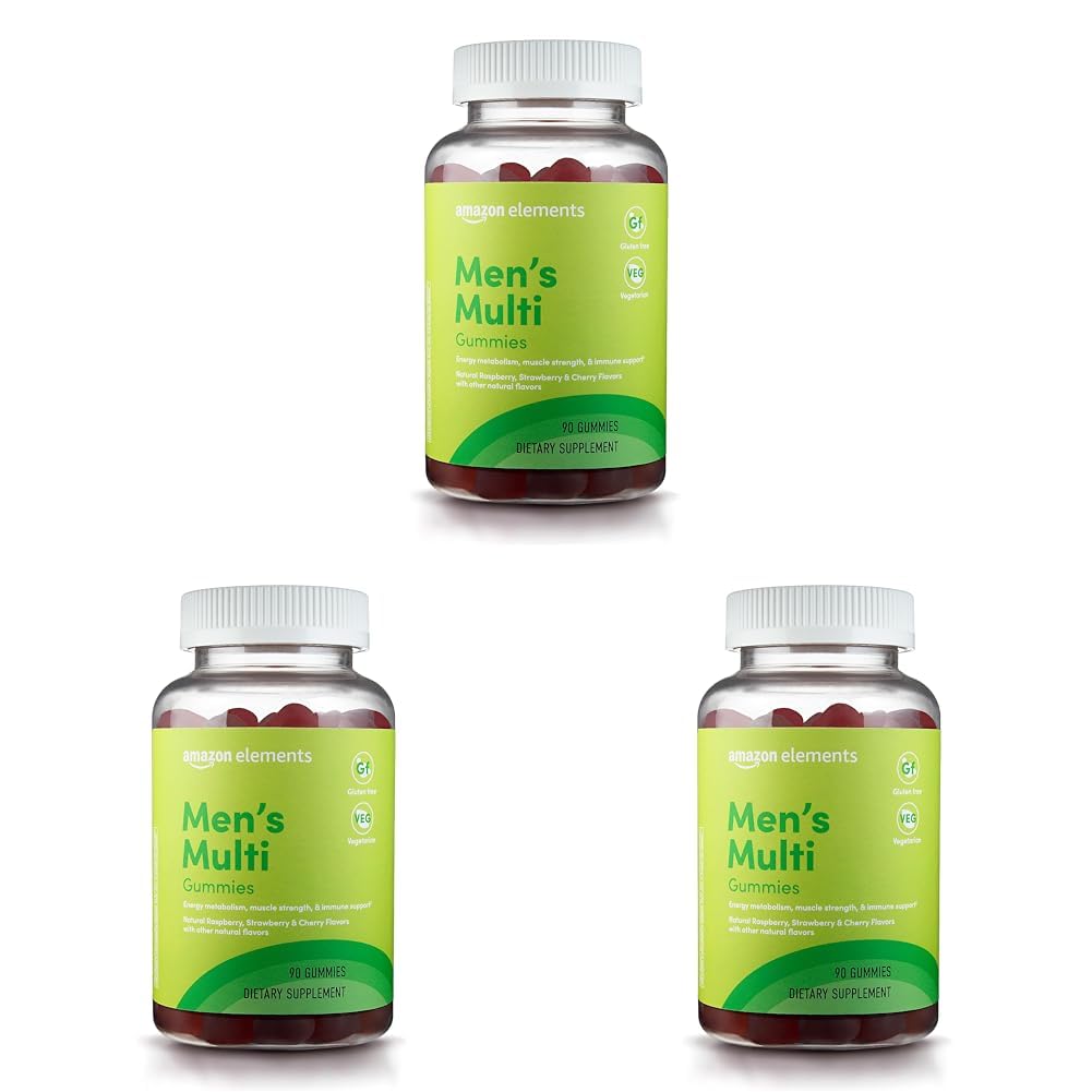 Gomitas multivitamínicas para hombres Amazon Elements orgánicas