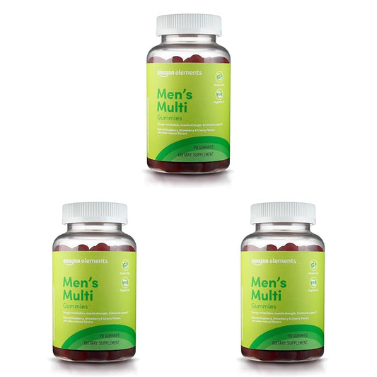 Gomitas multivitamínicas para hombres Amazon Elements orgánicas