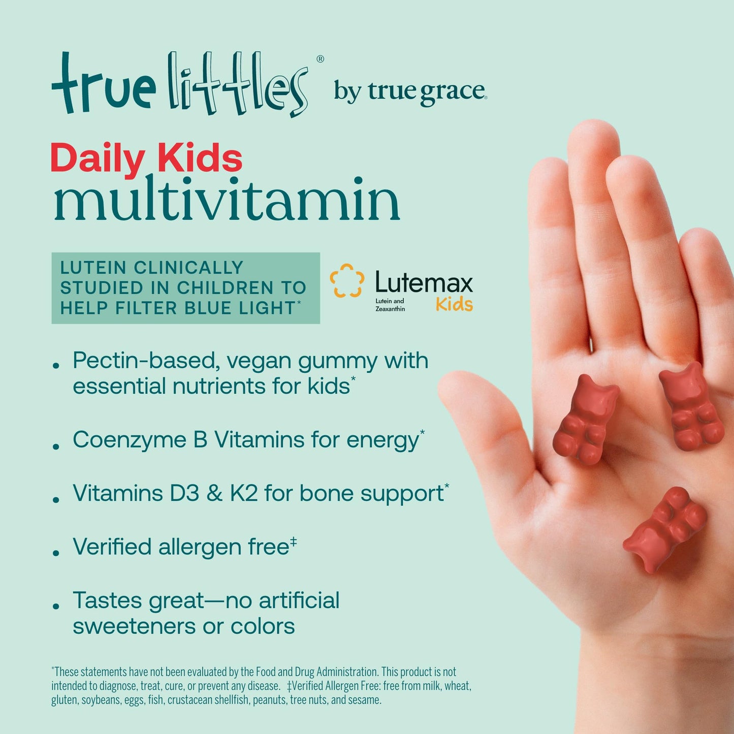 Gomitas multivitamínicas infantiles con luteína y vitaminas