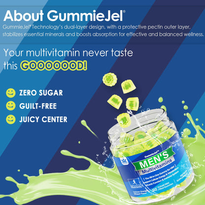 Frasco de gomitas multivitamínicas libres de gelatina