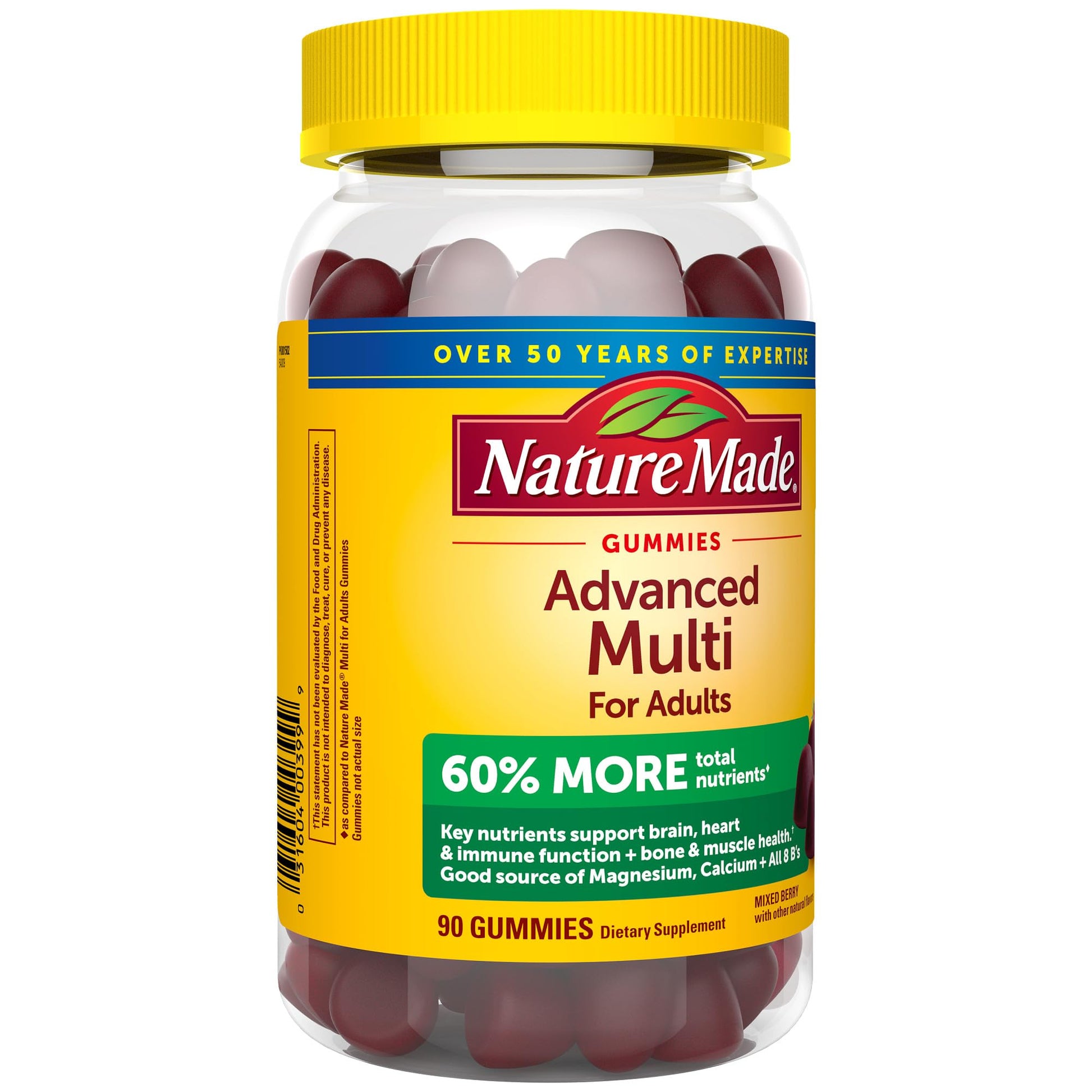 Gomitas multivitamínicas con más nutrición.