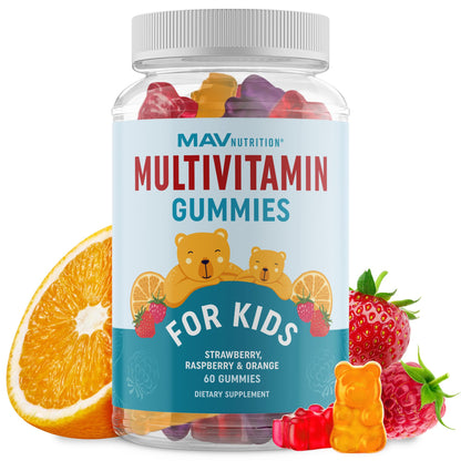 Gomitas multivitamínicas MAV Nutrition para niños - Envase