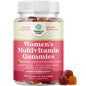 frasco de gomitas multivitamínicas para mujeres