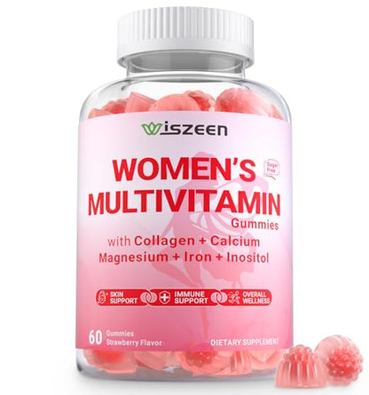 Gomitas multivitamínicas para mujeres Wiszeen con biotina.