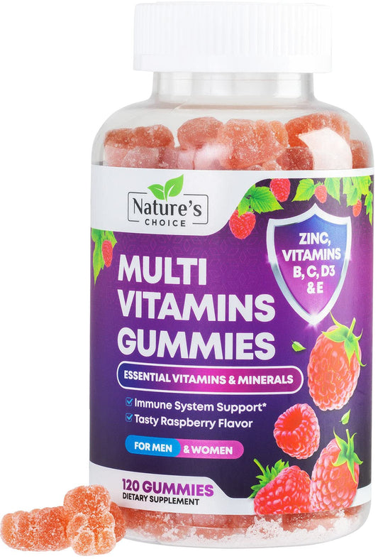 Gomitas multivitamínicas Nature's Choice en envase de 120 unidades.