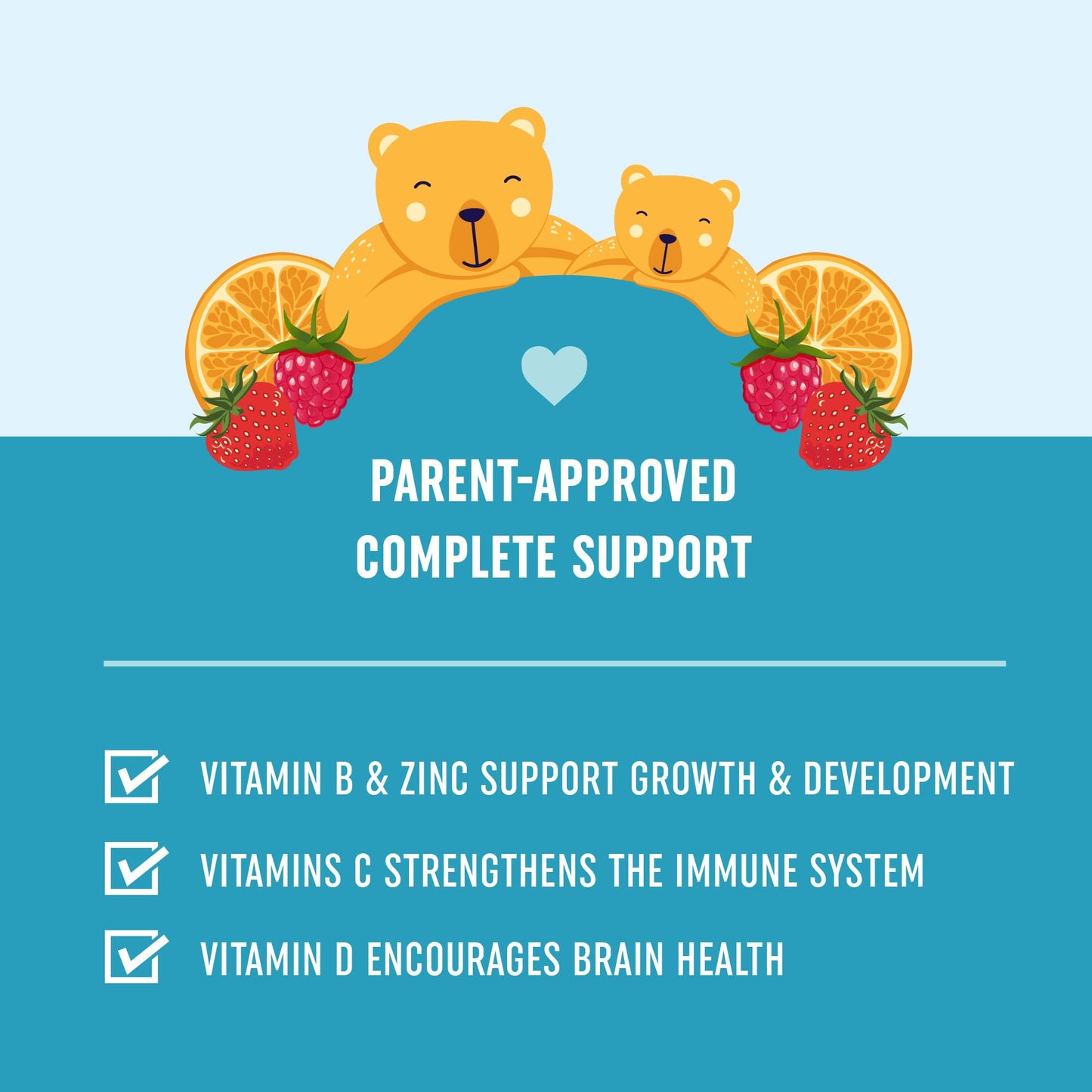 Gomitas multivitamínicas para niños - Aprobación padres