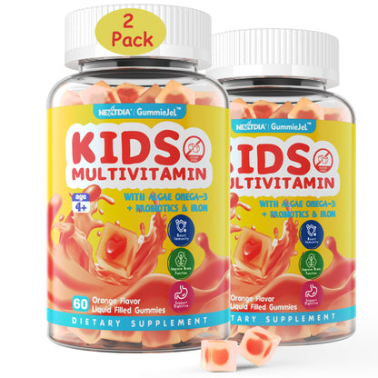 Gomitas multivitamínicas para niños en bote transparente
