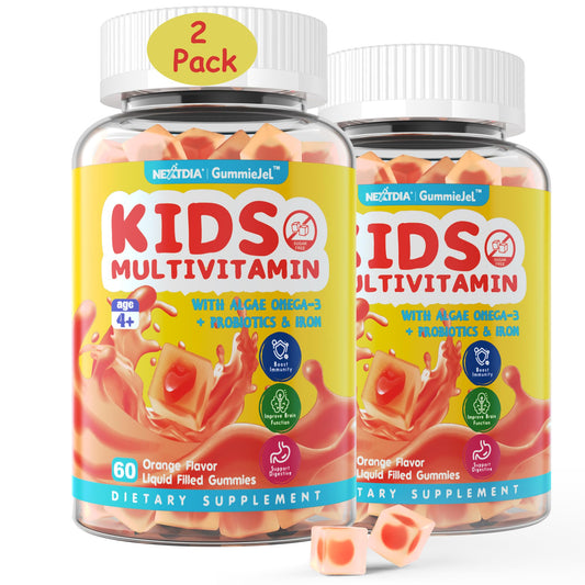 Gomitas multivitamínicas para niños en bote transparente