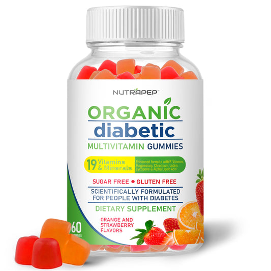Gomitas multivitamínicas NutraPep para adultos sin azúcar.