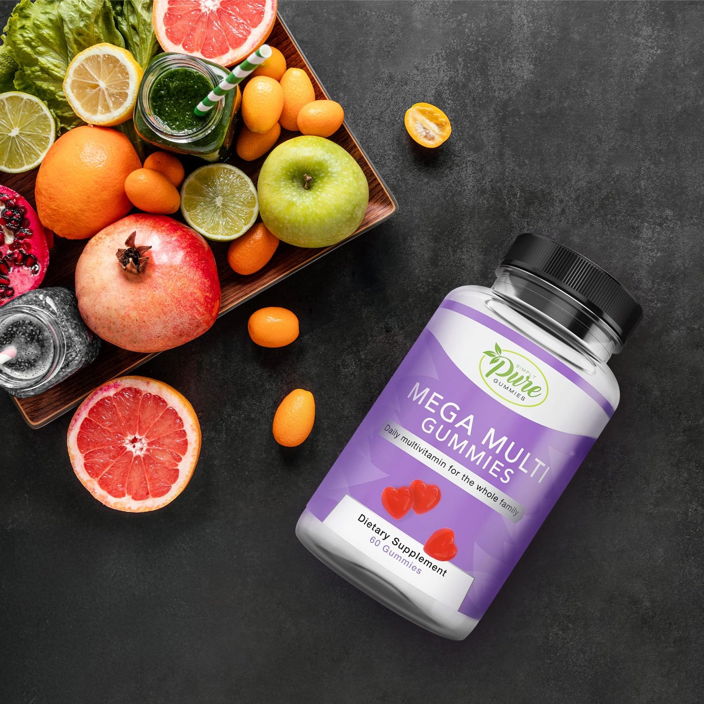 Gomitas multivitamínicas Pure By Nature con frutas