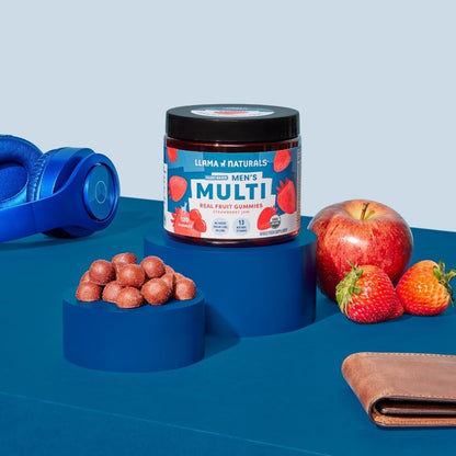 Grupo de gomitas multivitamínicas Llama Naturals sabor fresa
