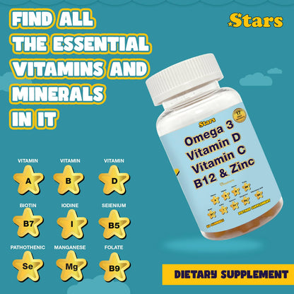 Gomitas multivitamínicas con delicioso sabor a piña