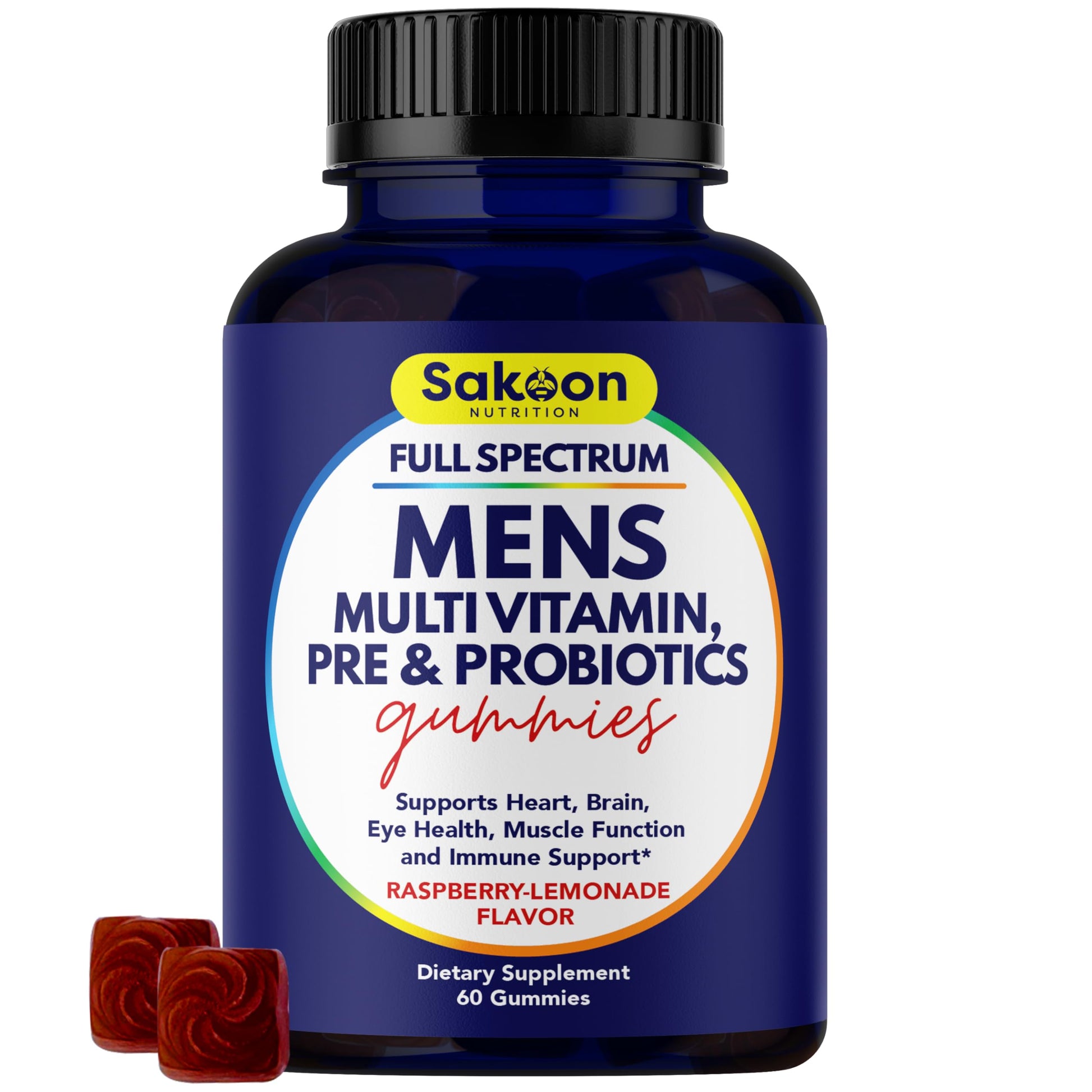Botella de Gomitas Multivitamínicas Sakoon para Hombres