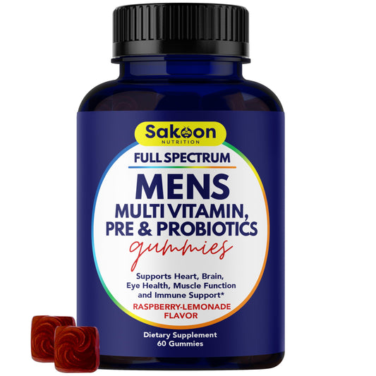 Botella de Gomitas Multivitamínicas Sakoon para Hombres