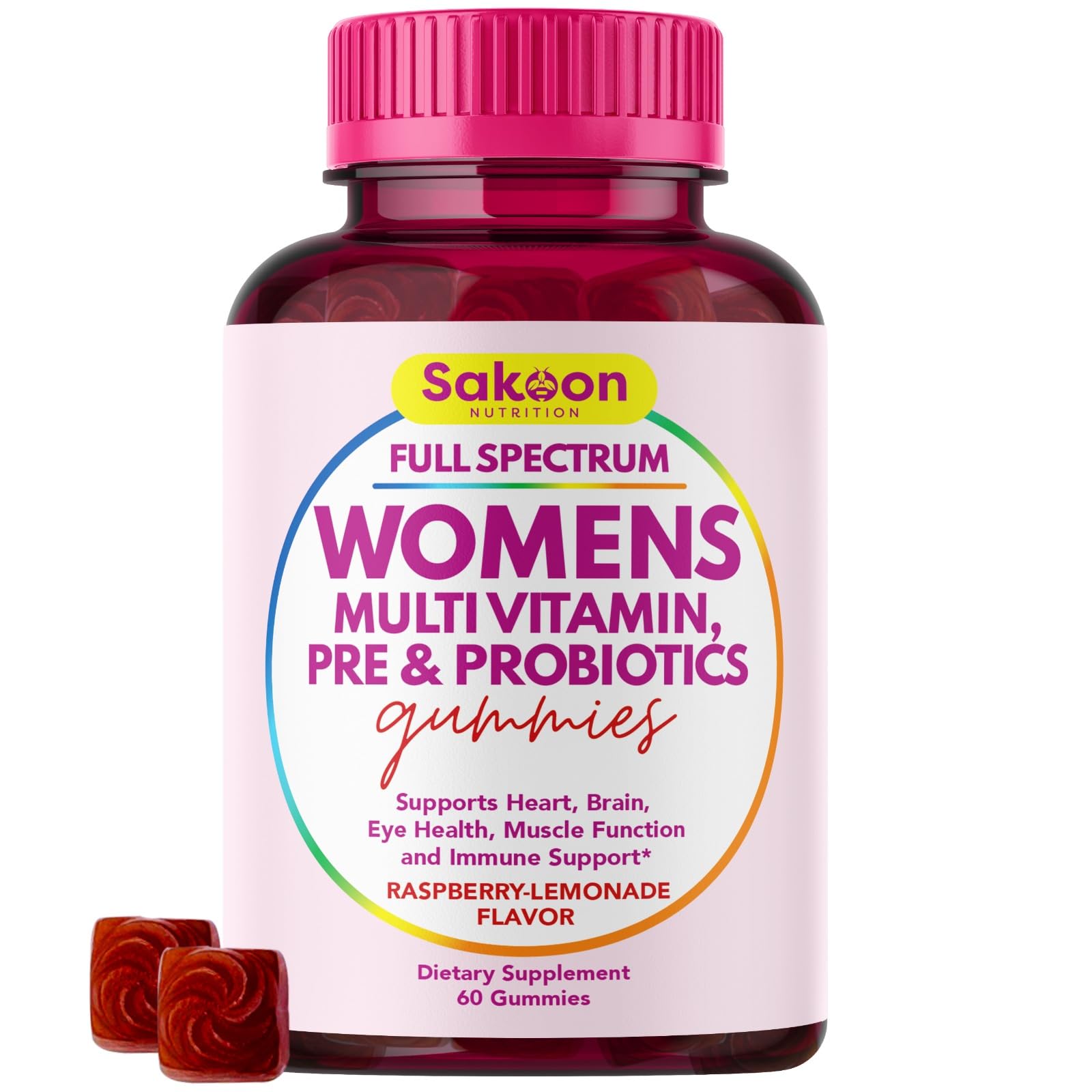 Gomitas multivitamínicas Sakoon para mujeres.