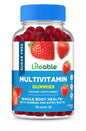 Gomitas multivitamínicas sin azúcar Lifeable 90 unidades frambuesa