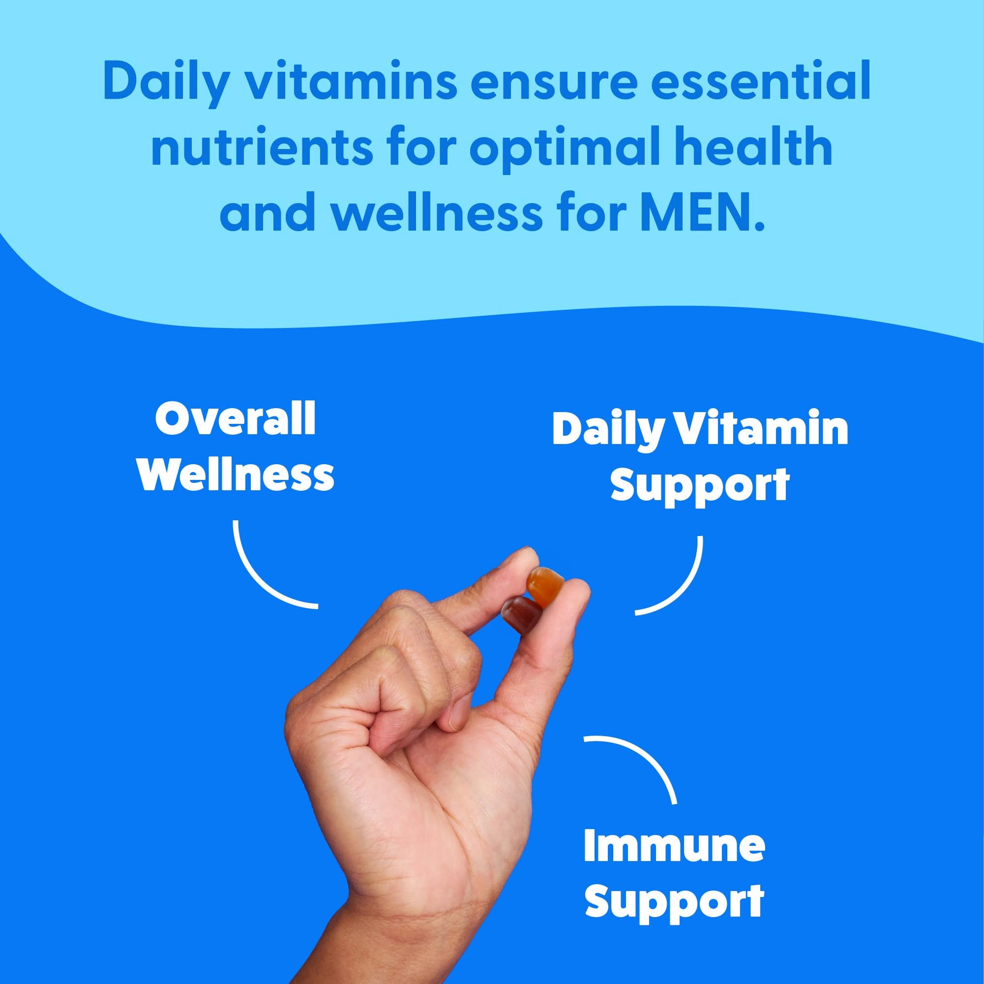 Gomitas multivitamínicas para soporte inmunológico hombres