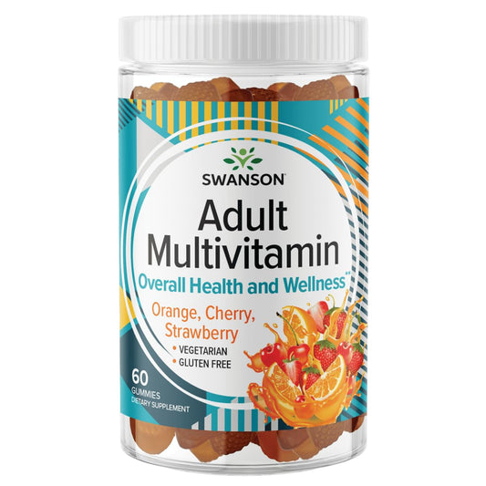 Gomitas multivitamínicas Swanson para adultos, sabor frutas mixtas