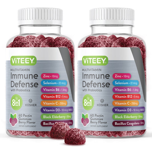 Gomitas multivitamínicas Viteey con sabor a bayas
