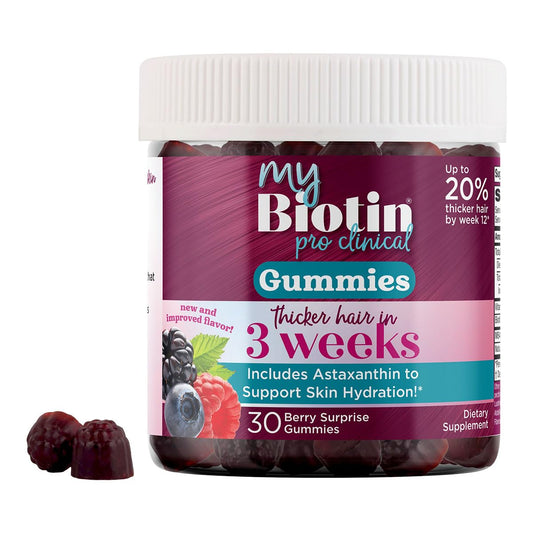 Gomitas MyBiotin ProClinical Purity sabores a bayas para cabello