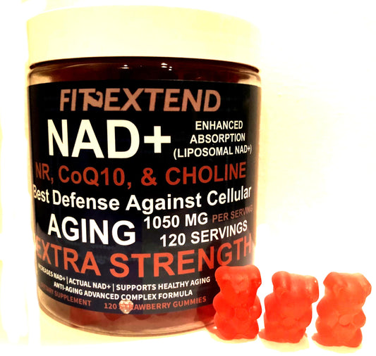 Gomitas NAD+ 1000mg FIT EXTEND sabor fresa