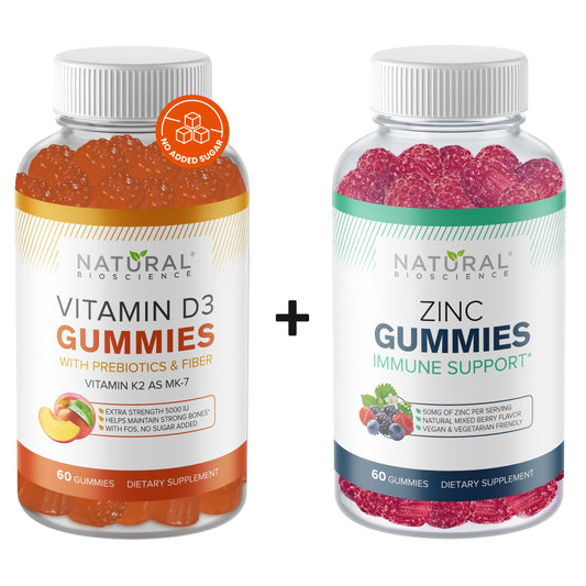 Gomitas Natural BioScience Vitamina D3 K2 Zinc blister frontal