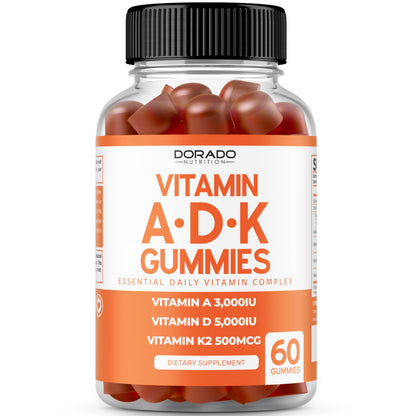 Gomitas naturales Shilajit y ADK D3 K2 sabor delicioso Dorado Nutrition