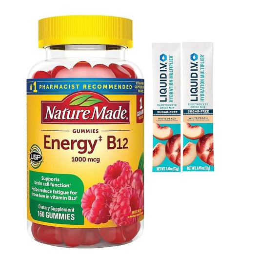 Gomitas Nature Made B12 fuerza extra 3000 mcg envase