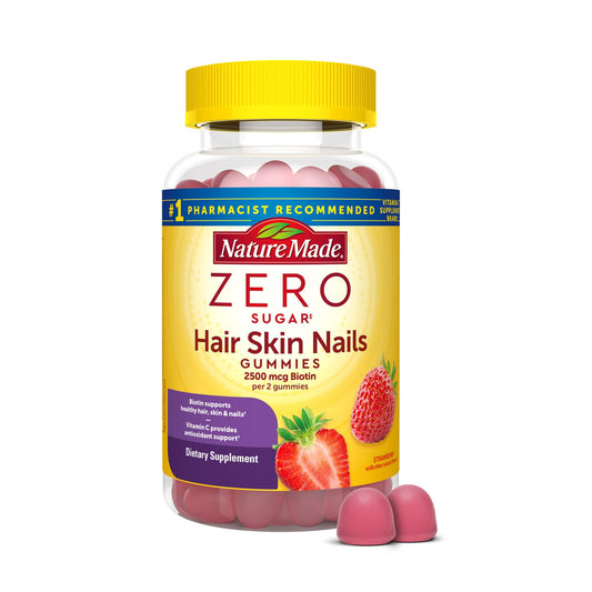 Gomitas Nature Made cabello piel uñas sin azúcar frutilla