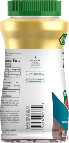Gomitas Nature's Bounty Vitamina B12 para metabolismo energético
