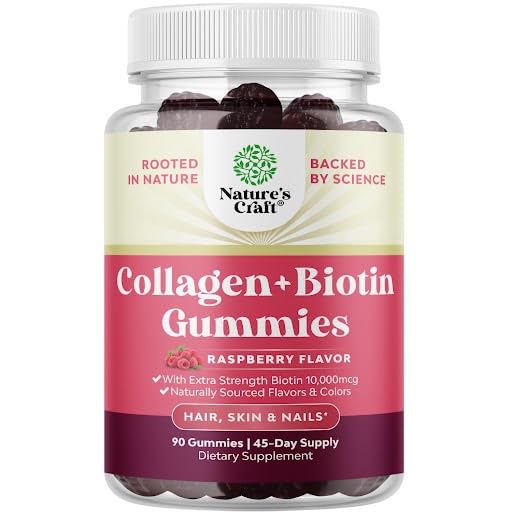 Gomitas Natures Craft para cabello piel y uñas con biotina