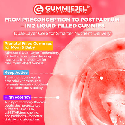 Gomitas NEVISS para pre y postnatal salud y energía
