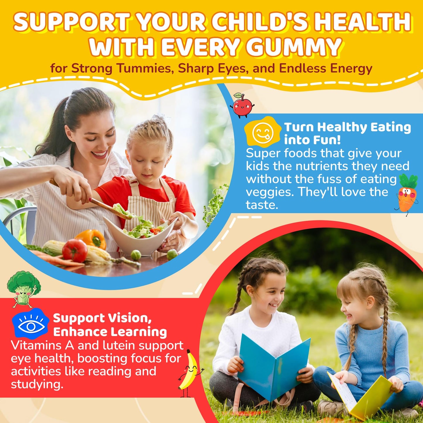 Gomitas NEVISS probióticos y vitaminas para niños