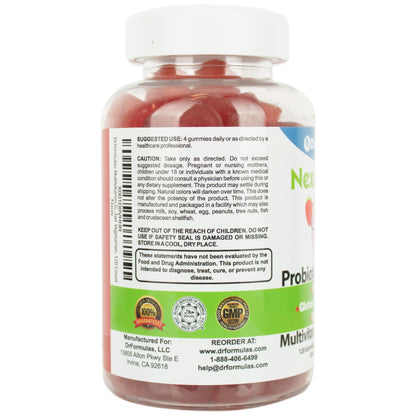 Gomitas Nexabiotic vitamínicas sin gluten ni gelatina veganas y halal
